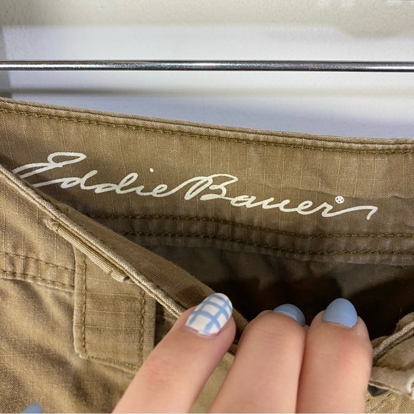 Eddie Bauer Brown Rip Stop outdoor shorts hiking - Picture 4 of 4